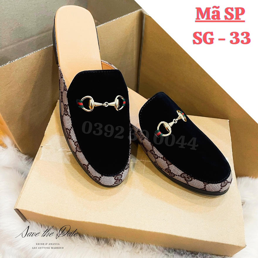 Giày sục nam GC, chất liệu da lộn, đế tăng 3cm - SG 33