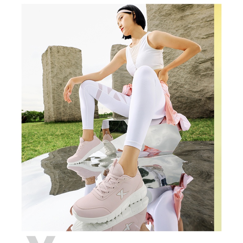 Giày thể thao XTEP siêu nhẹ co giãn thoáng khí chống trượt chân tiện dụng thời trang cao cấp cho nữ