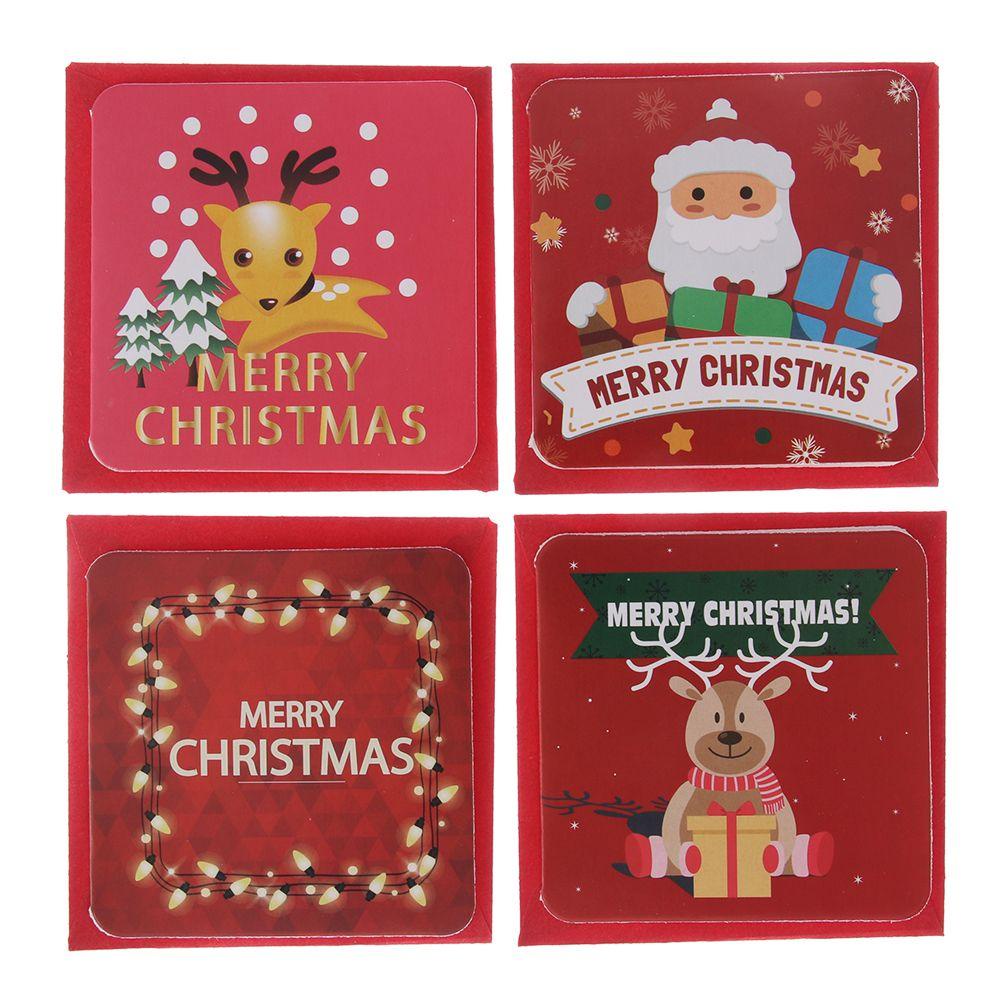 Set 24 Thiệp Chúc Mừng Năm Mới / Giáng Sinh Xinh Xắn Đáng Yêu Thẻ