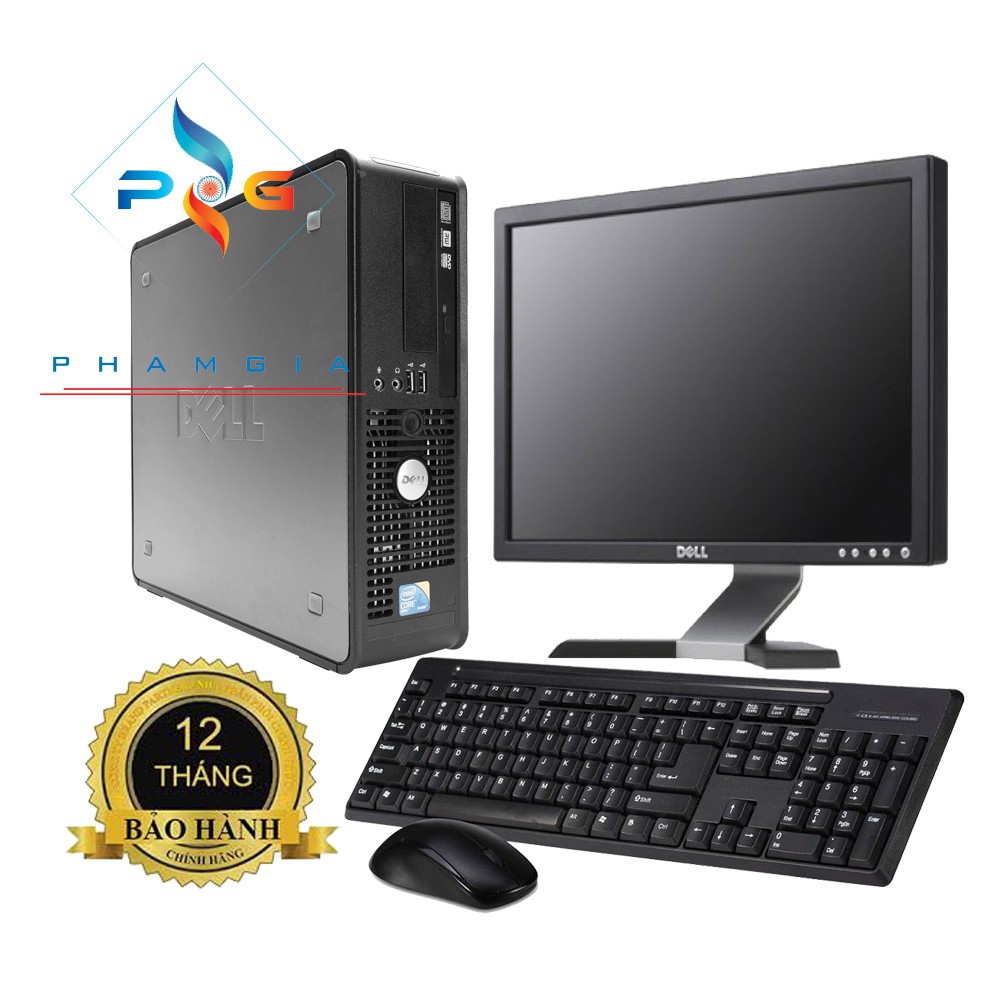 Máy bộ Dell Optiplex 780 SFF + Màn hình 17 inch vuông - tặng kèm USB wifi - BH 12 tháng 1 đổi 1.