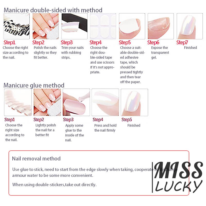 [Hàng mới về] Set 24 móng tay giản ngắn hình chú gấu nâu dễ thương