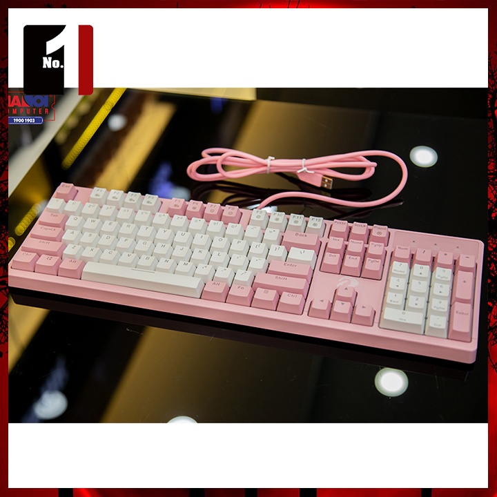 Bàn Phím Cơ Gaming Máy Tính DareU EK1280S Màu Hồng Led RGB Bàn Phím Vi Tính Laptop Pc Chơi Game Dễ Thương Có Dây