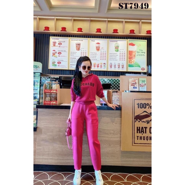 A287- BỘ NỈ HOODI NỮ RECAARDO