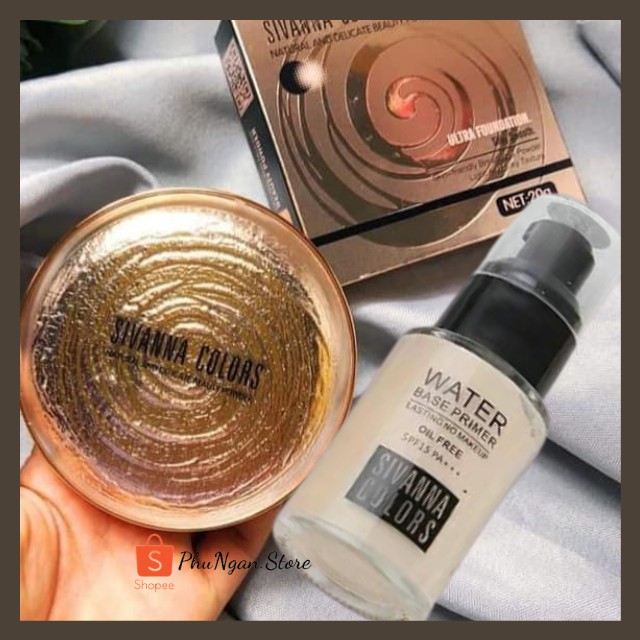 [Kiềm dầu, bám tốt]Kem nền và phấn phủ nén Sivanna Colors Thái Lan | BigBuy360 - bigbuy360.vn