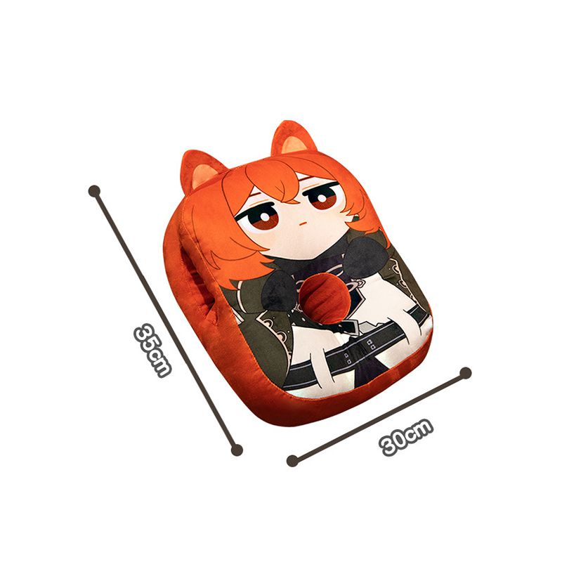35x30cm Genshin Impact Cartoon Lunch Break Pillow Soft Fill Paimon Hutao Venti Cushion kid gift