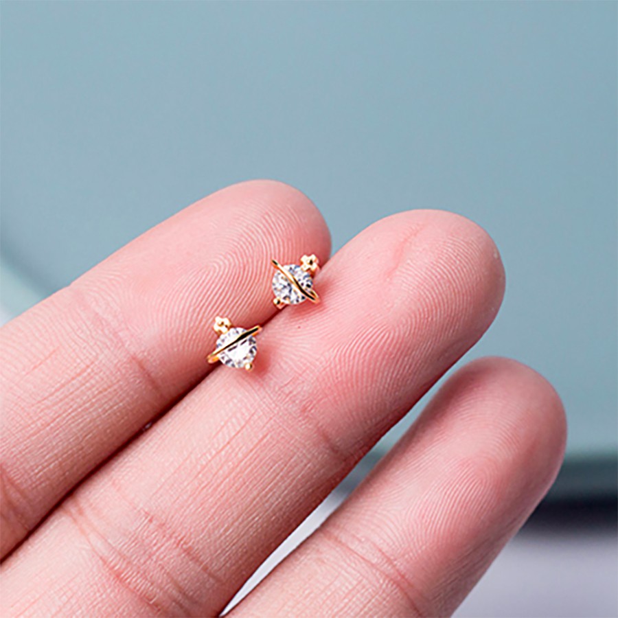 Khuyên Tai Dễ Thương Cho Nữ Hình Quả Địa Cầu B2422 - Bảo Ngọc Jewelry