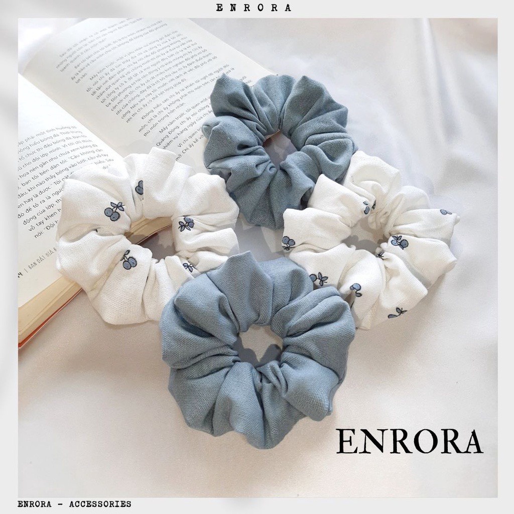 Cột Tóc Scrunchies Nhiều Màu Hoạ tiết Đa dạng Đáng yêu Cho nữ Layla Corner