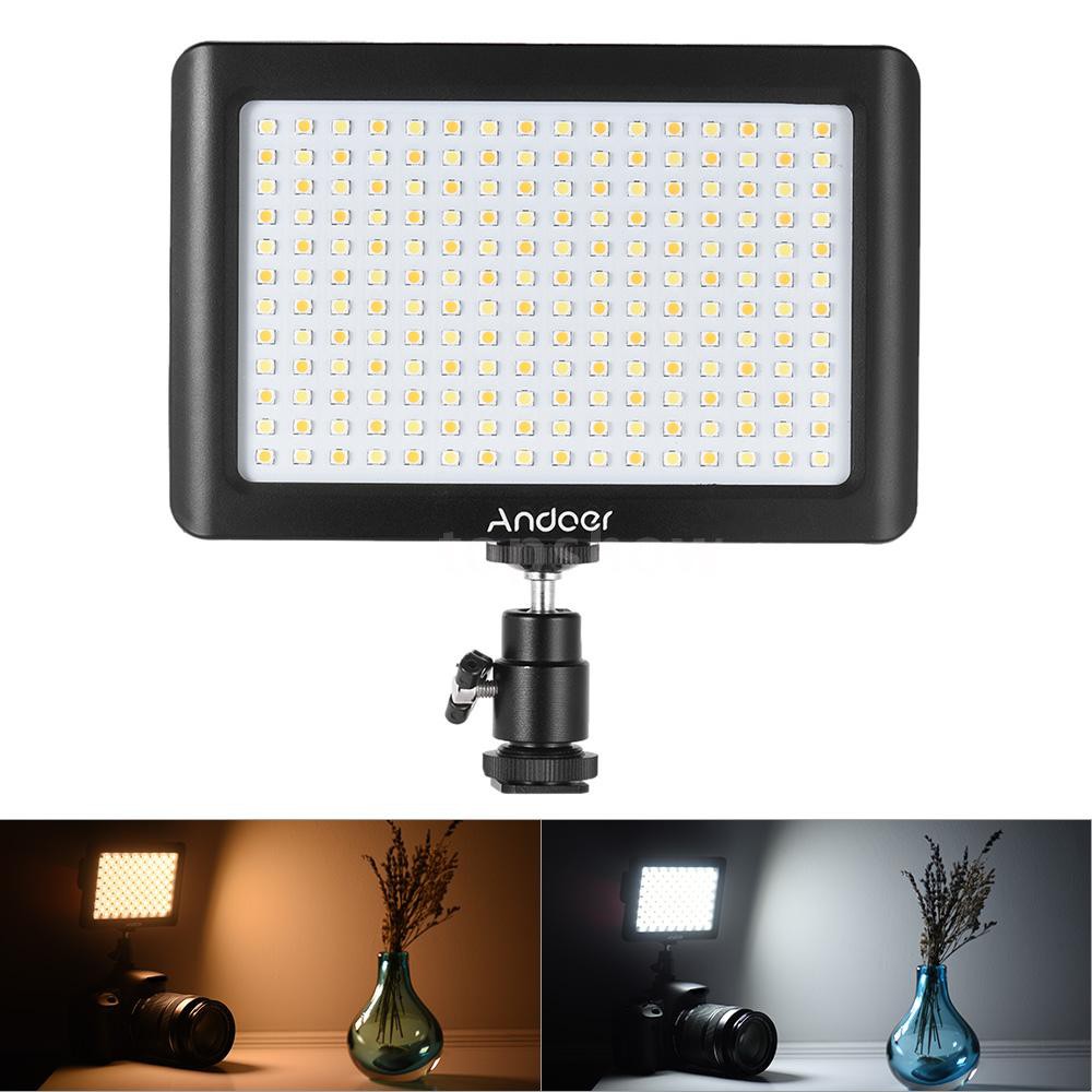 Đèn LED andoer mini hỗ trợ ánh sáng cho studio chụp ảnh