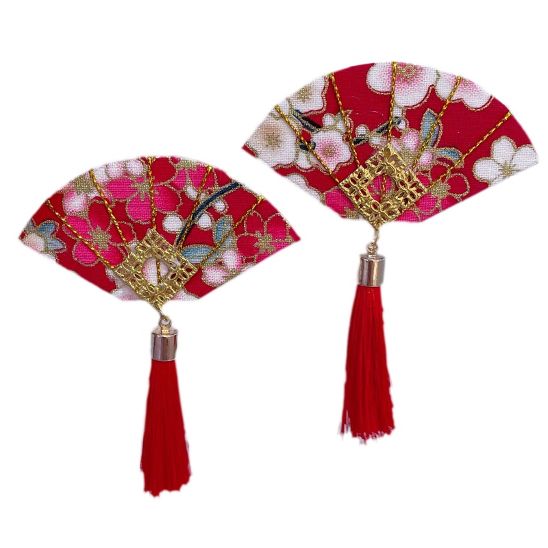 Kẹp Tóc Hình Quạt Chống Trượt Phong Cách Nhật Bản