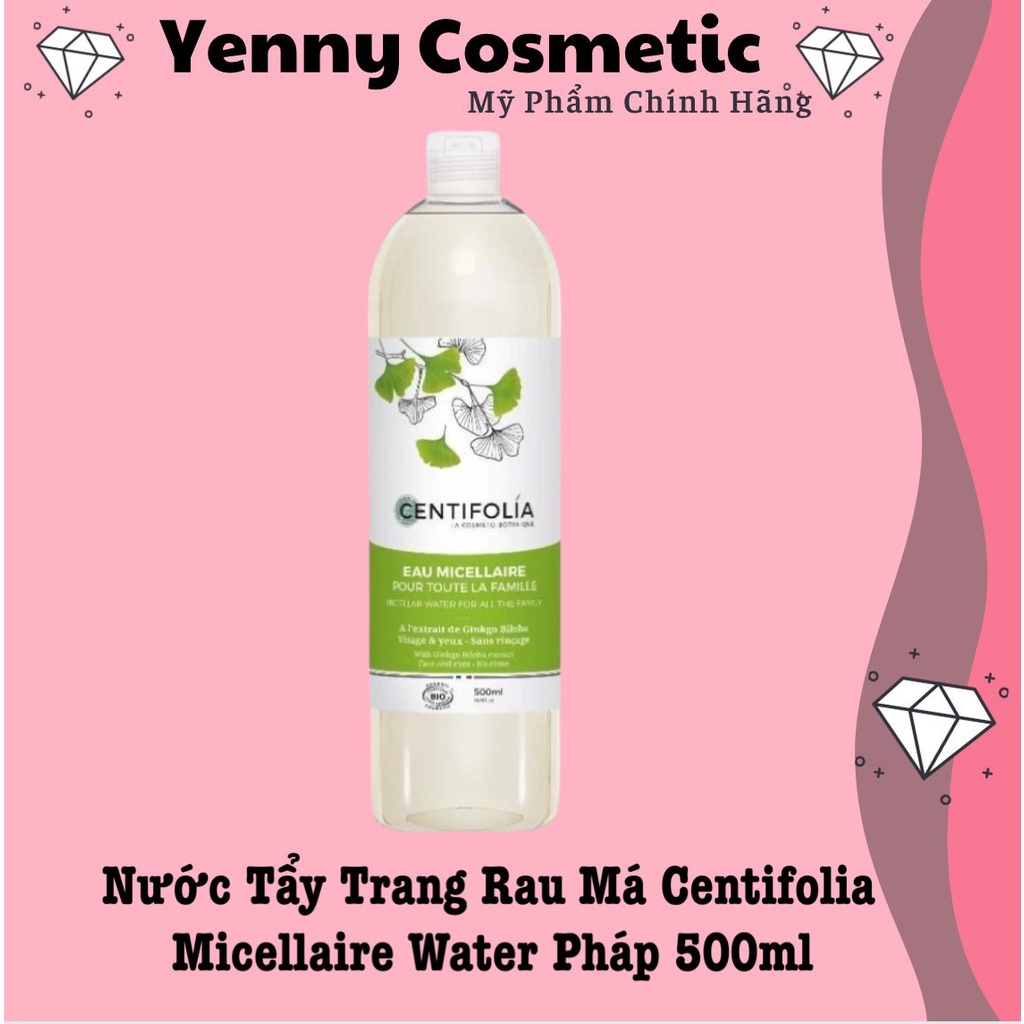 Nước tẩy trang rau má Centifolia Micellaire Water Pháp 500ml