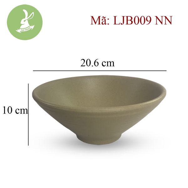 Tô ăn bún, phở màu Nâu Nhựa Melamine nhiều size lựa chọn