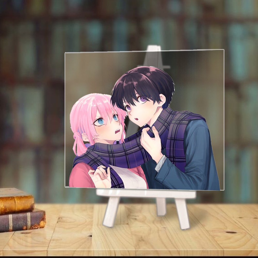 Tranh kính That Girl Is Not Just Cute BẠN GÁI TÔI KHÔNG CHỈ DỄ THƯƠNG anime chibi góc học tập giá gỗ