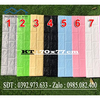[BAO GIÁ SHOPEE] Combo 5 Tấm Xốp Dán Tường Khổ 70x77cm - Cách âm , Cách Nhiệt - Thích nghi Tốt Với Khí Hậu Việt Nam