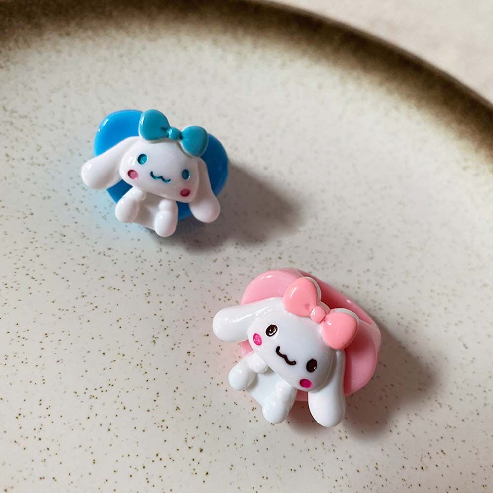 Nhẫn đeo tay bằng nhựa resin hình chú chó dễ thương nhiều màu sắc