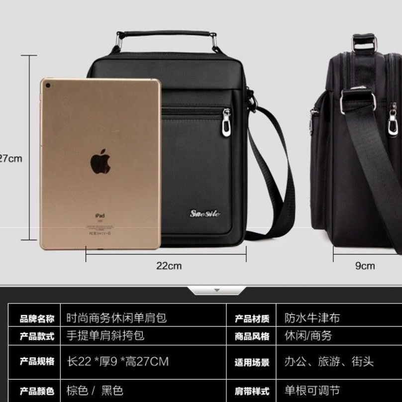 Phép thuật🎏Túi xách vải Oxford có khóa kéo thời trang công sở cho nam | BigBuy360 - bigbuy360.vn