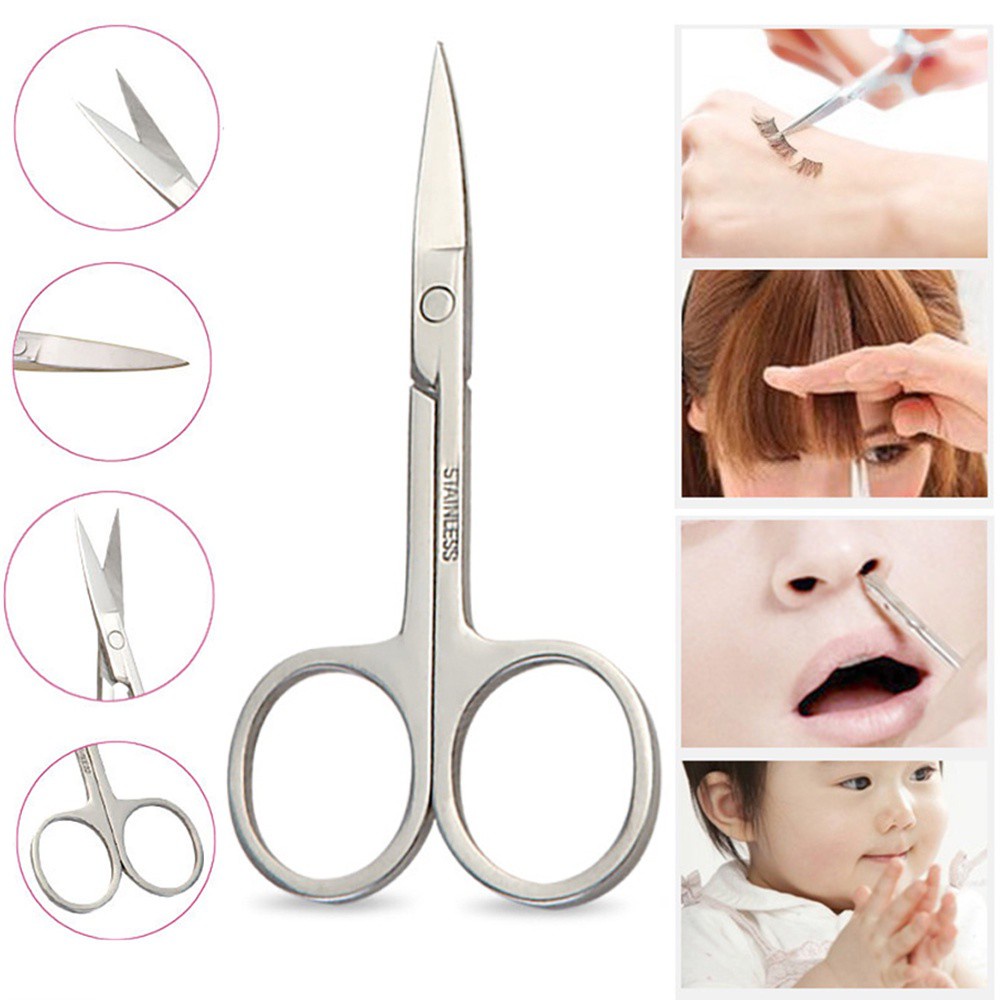 Kéo Tỉa Lông Mày Chuyên Nghiệp Bằng Thép Không Gỉ Nhiều Màu Sắc