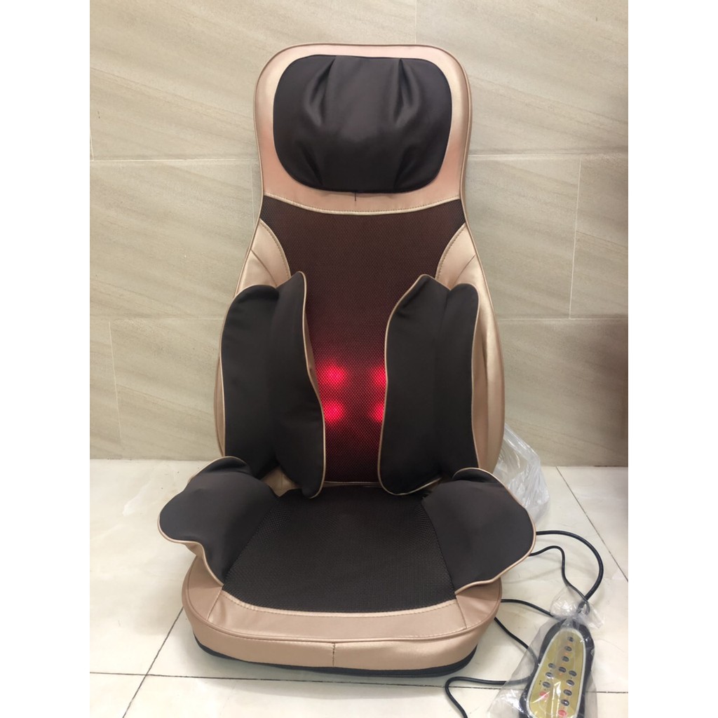Ghế mát xa hồng ngoại mát xa bằng con lăn và túi khí mẫu mới nhất năm 2019, đệm massage Ozuno mới