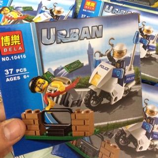 Mẫu mô Hình lego Bela 10416 Cảnh sát
