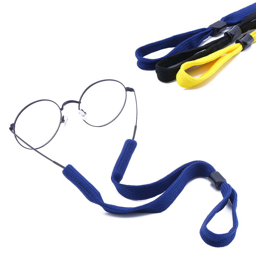 NEEDWAY Elastic Anti-skid Sport Solid Color Adjustable Glasses Lanyards