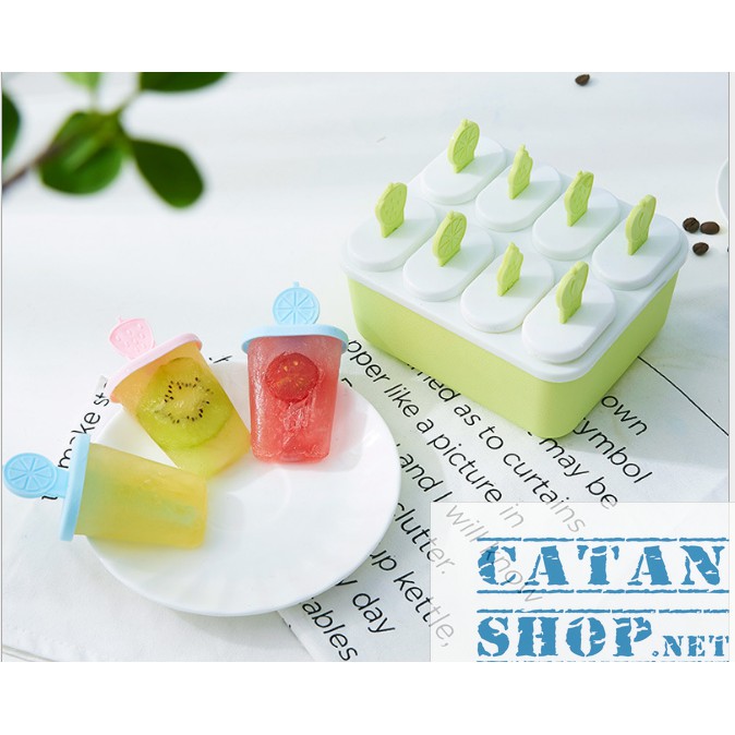 Khay Làm Kem 8 Ngăn Tiện Dụng,Gọn, Đẹp Phù Hợp Cho Mùa Hè Nóng Bức GD482-HOPKEM8N