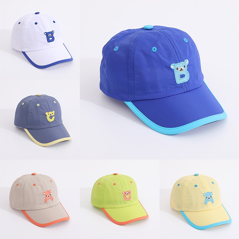 Mũ Lưỡi Trai Cotton Thoáng Khí Phong Cách Hip-hop Dễ Thương Cho Bé