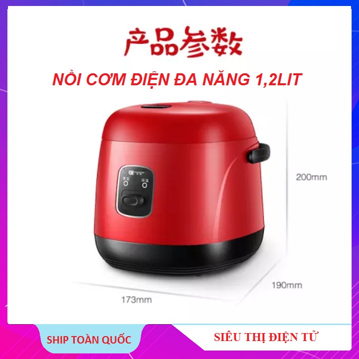 Nồi Cơm Điện Đa Năng Mini 1 Lít 2. Chống Dính 5 lớp Giúp Cơm Không Bị Cháy Và Dính Đáy Nồi. Bảo Hành 6 Tháng