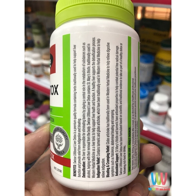 Viên uống bổ gan và giải độc gan Swisse Liver Detox 120 viên