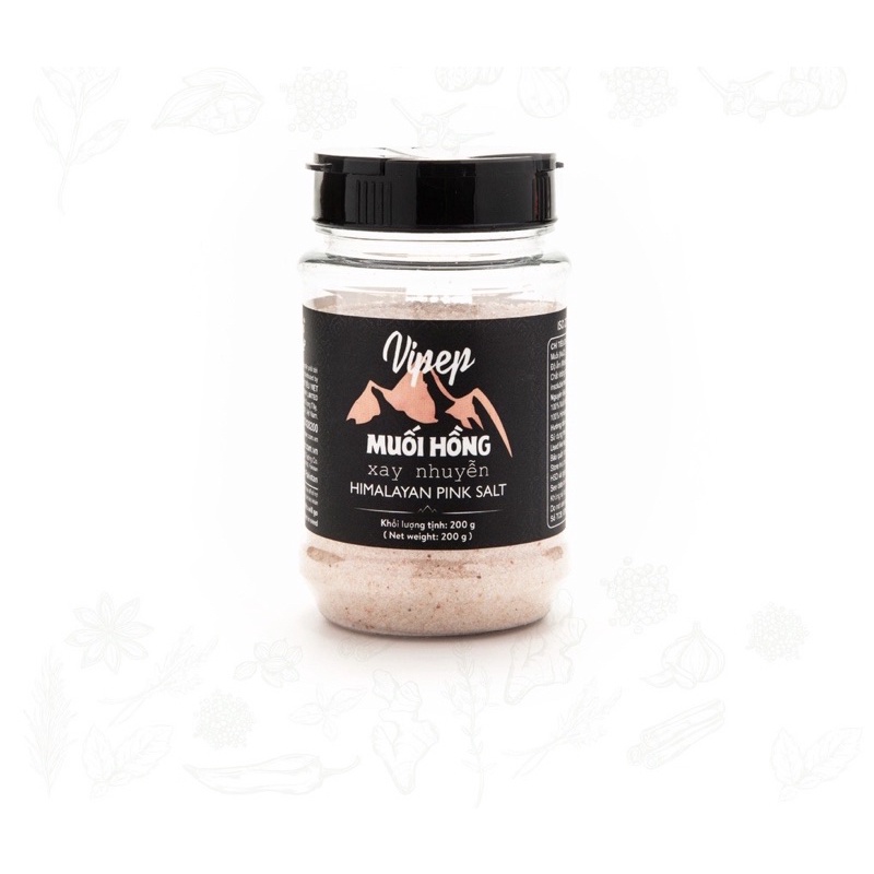 Muối Hồng Himalaya Vippep Xay Nhuyễn 200g
