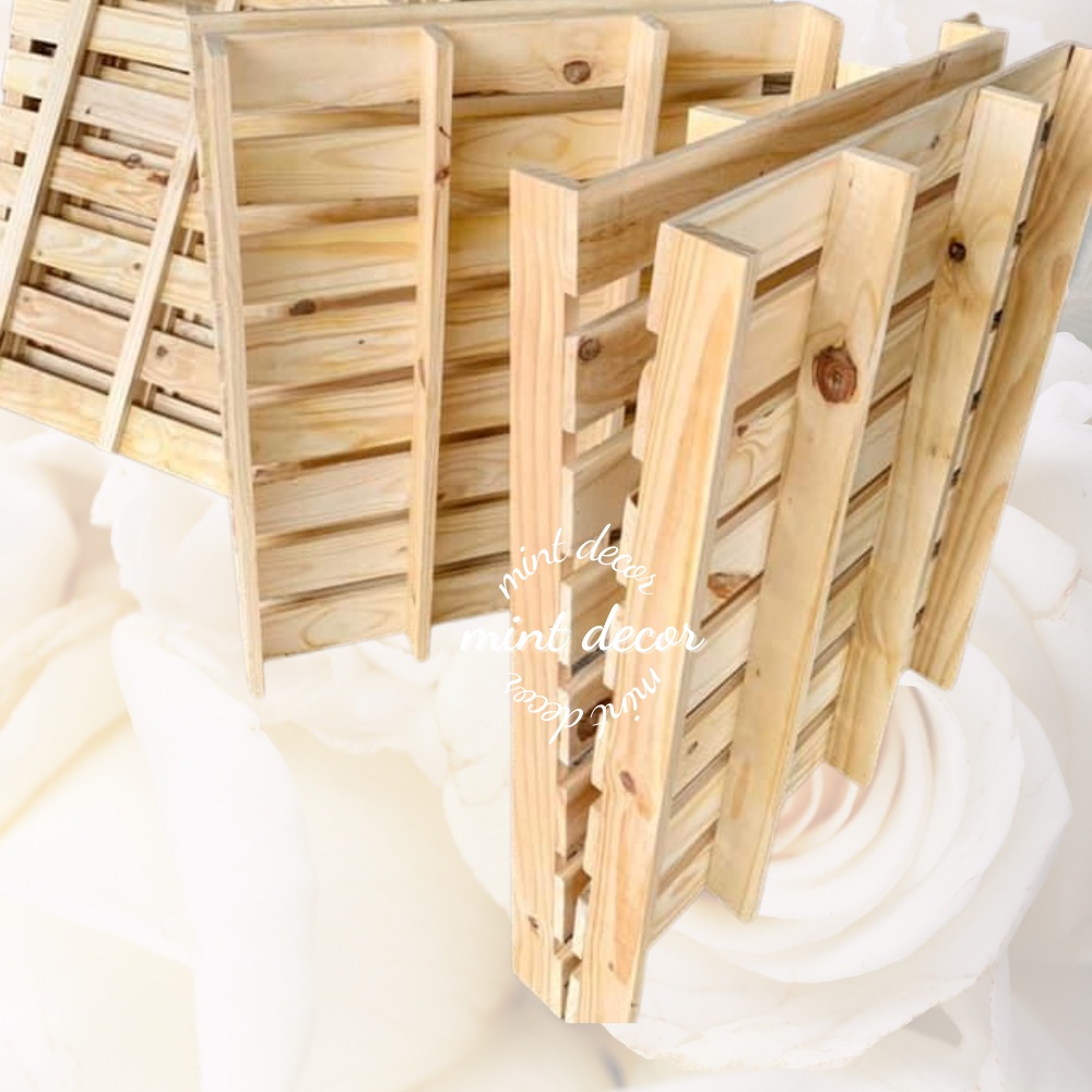Giường Pallet Gỗ Decor Phòng Ngủ Chân Cao Giá Rẻ Gấp Gọn Kích Thước Đa Dạng
