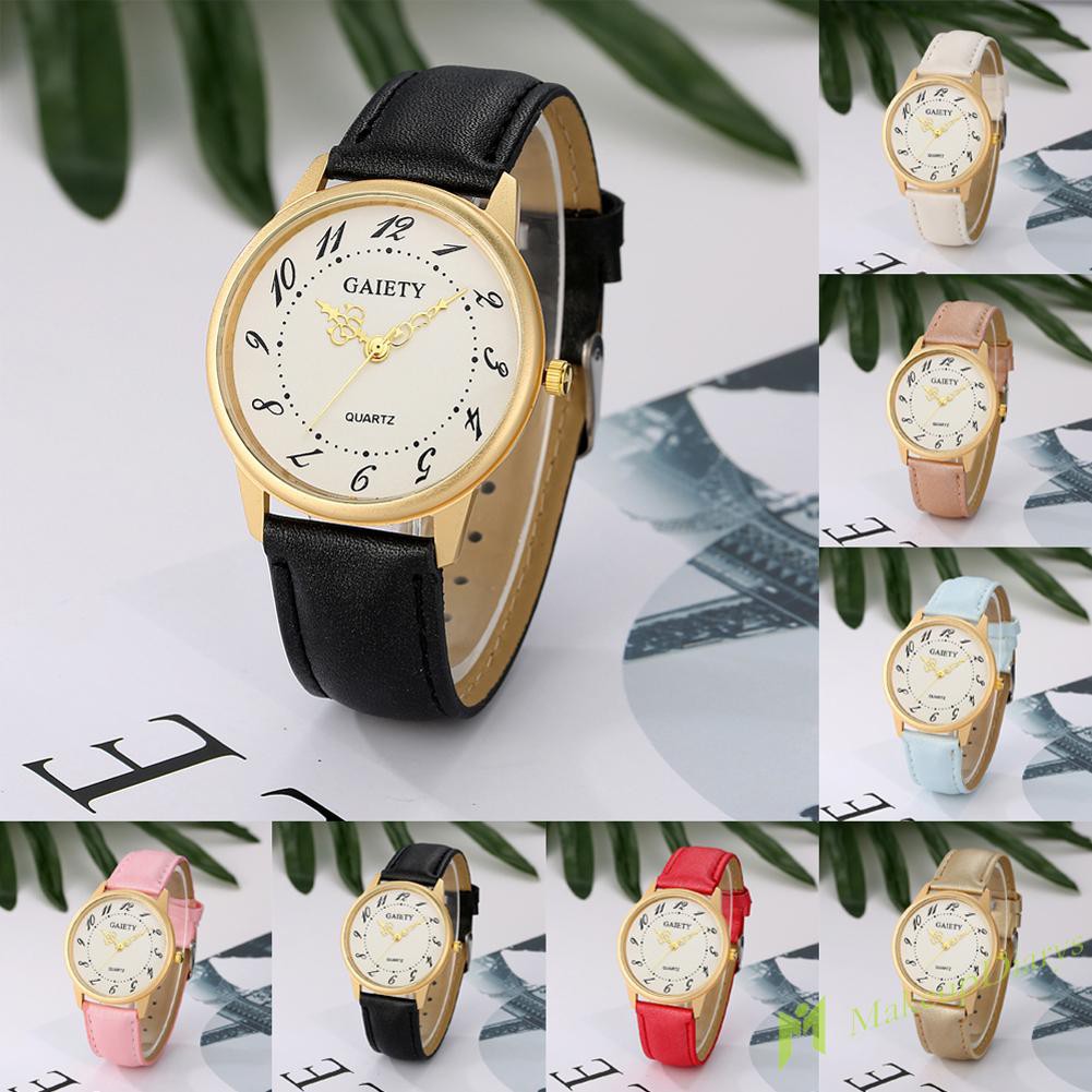 Đồng Hồ Kim Gaiety Dây Da Sang Trọng