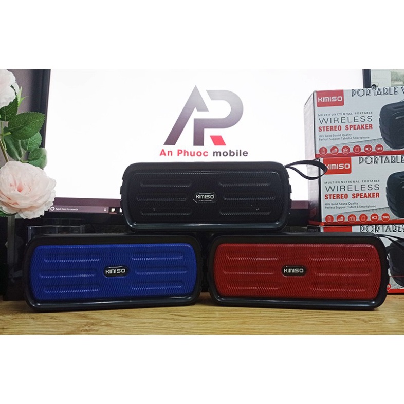 Loa Bluetooth Kiêm Đài FM Kimiso KMS125 - Hỗ trợ thẻ nhớ, USB, Pin năng lượng mặt trời - BH 6 tháng