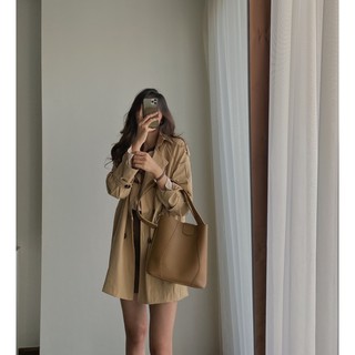 Áo jacket nâu tây freesize