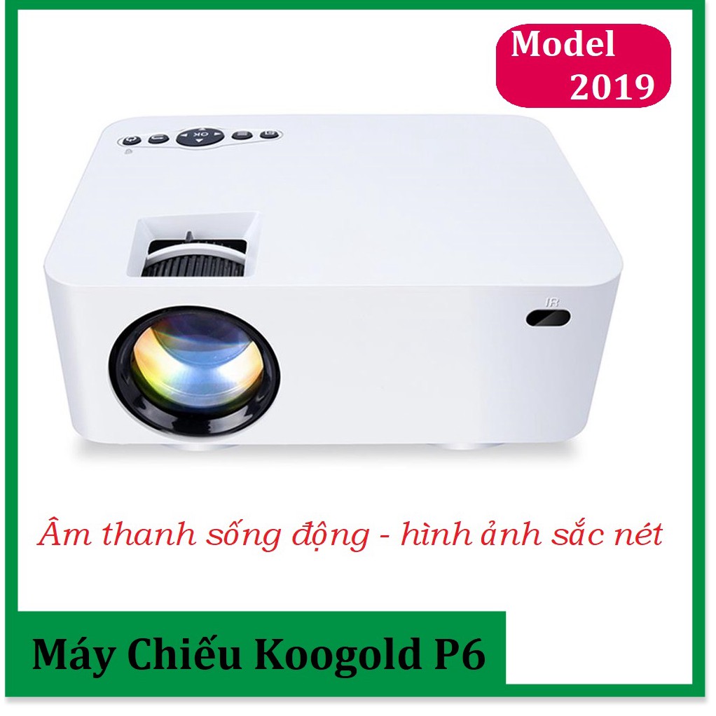 Máy Chiếu Điện Thoại KOOGOLD ✔chính hãng✔️ Full HD, Kết Nối Wifi, Điện Thoại, Độ Phân Dải Cao, Sắc Nét. Bảo hành 12T