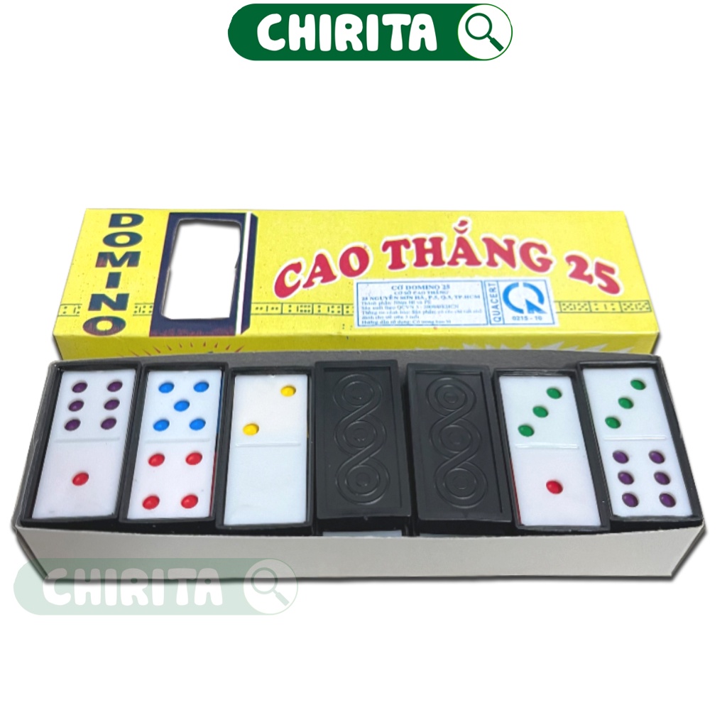 Bộ Cờ Domino Nhựa TỐT - Cờ Domino Giá Rẻ Xịn, Boardgame Đồ Chơi Trẻ Em CHIRITA