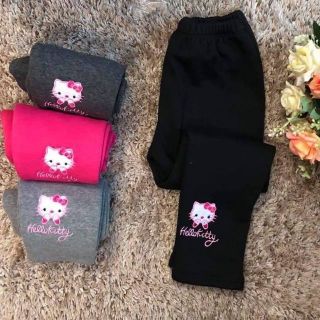 Quần legging bé gái lót lông kitty size 1-7 tuổi