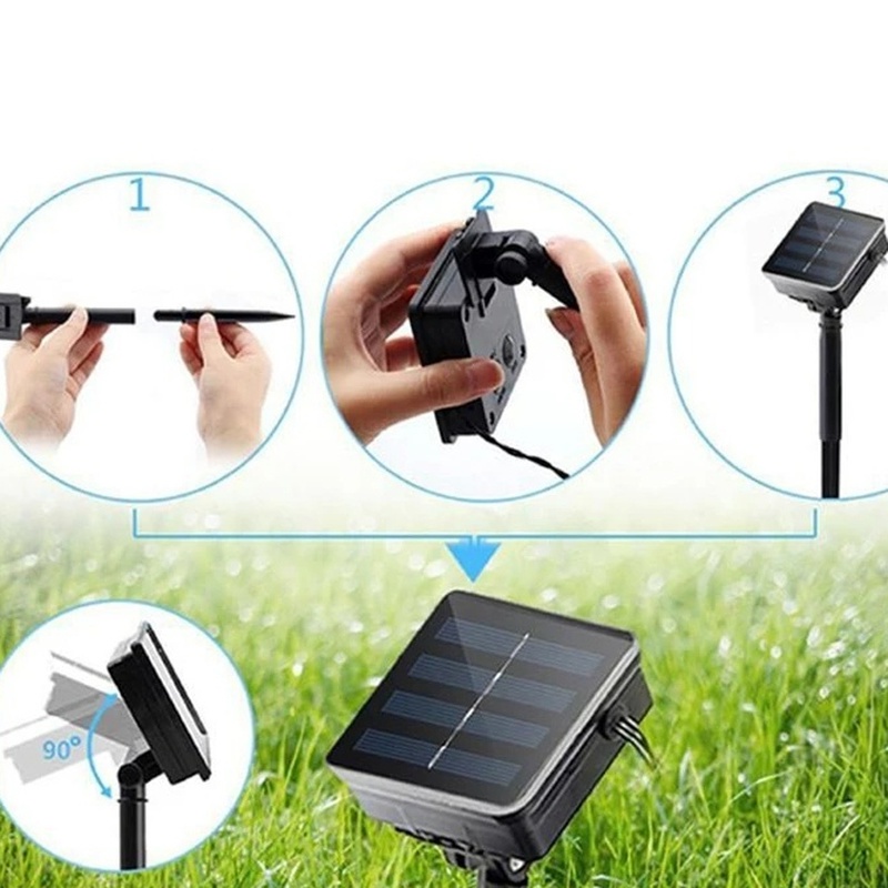 Dây Đèn LED Hình Lá Phong Sử Dụng Năng Lượng Mặt Trời Dài 2M 5M Dùng Để Trang Trí Tiệc Cưới/Giáng Sinh