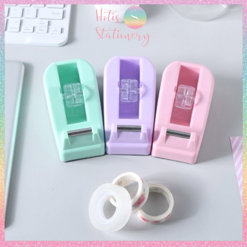 [HOTIS] Dụng cụ cắt băng keo/ washi giấy mini để bàn, nhiều màu, xinh xắn