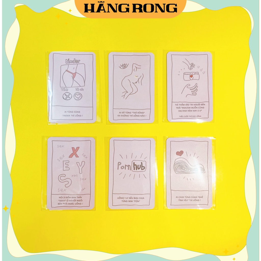 Sleeves Bọc Bài Board Game, Bài Tây, Uno, Ma Sói, Drinking Game kích thước 5.7 x 8.8 cm