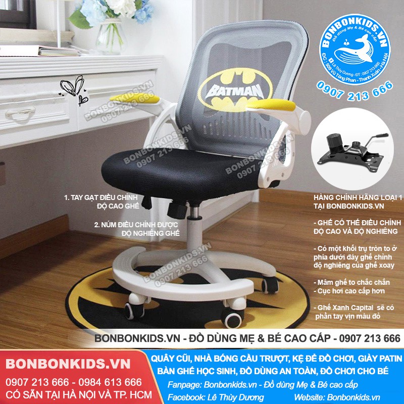 Bộ bàn ghế học sinh 80cm gỗ tự nhiên Newber G300, Ghế Hello Kitty thông minh | BigBuy360 - bigbuy360.vn