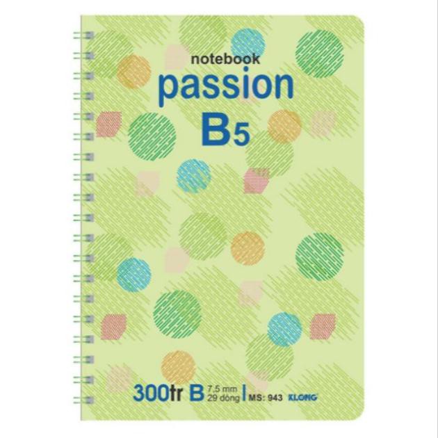 Sổ Lò Xo Kép Dọc B5 MS 943 (300 Trang)