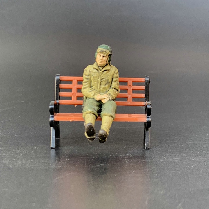 Mô Hình Người Lính Ngồi Dài Phong Cảnh Nhật Bản Độc Đáo Có Sẵn