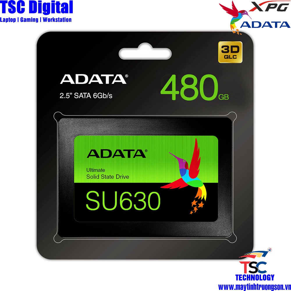 Ổ Cứng SSD ADATA Ultimate SU630 480GB 2.5" SATA 6Gb/s 3D QLC