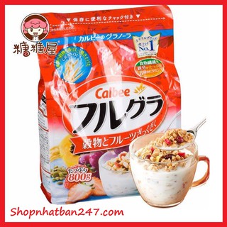 Ngũ cốc hoa quả Calbee Furugura Nhật Bản gói 800g Date 10/2020
