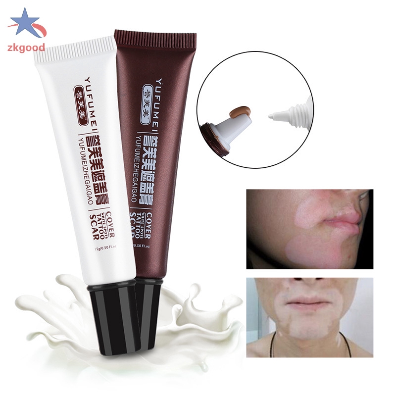 Bộ 2 kem che khuyết điểm trang điểm da giúp che phủ hình xăm tiện dụng