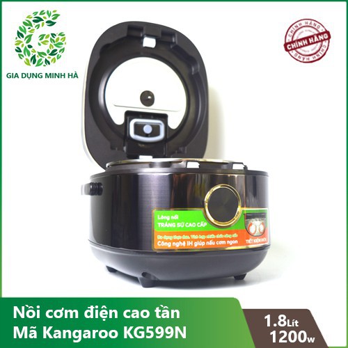 [Mã ELHADEV giảm 4% đơn 300K] Nồi cơm điện cao tần 1,8L Kangaroo KG599N