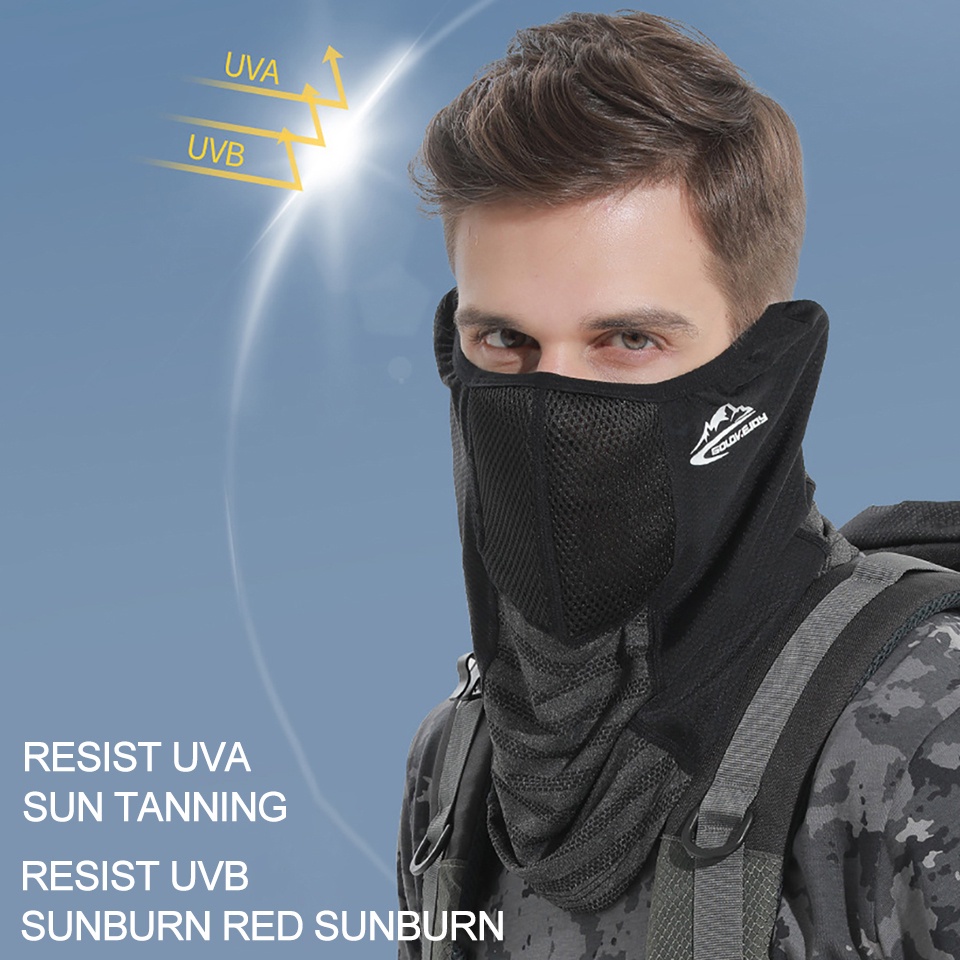 Khẩu Trang Che Mặt Chống Tia UV Chắn Gió Thoáng Khí Tiện Dụng