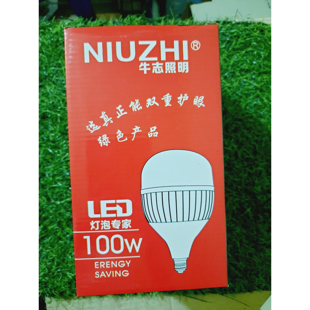 Bóng đèn Led Bulb 100W NIUZHI siêu bền siêu sáng tản nhiệt nhôm, ánh sáng trắng- Hàng chất lượng cao BH 1 năm