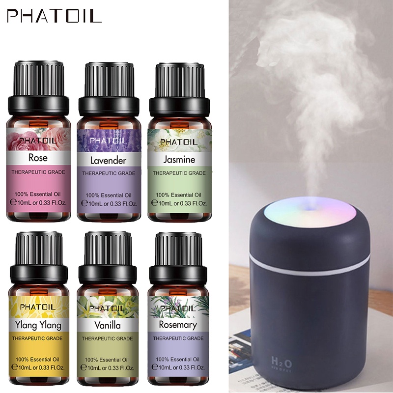 PHATOIL Tinh Dầu  Lọ 10ml Hương Hoa Cỏ Tự Nhiên，Làm dịu tâm trạng  / Được FDA / MSDS kiểm nghiệm, nguồn gốc tự nhiên, an toàn và đáng tin cậy