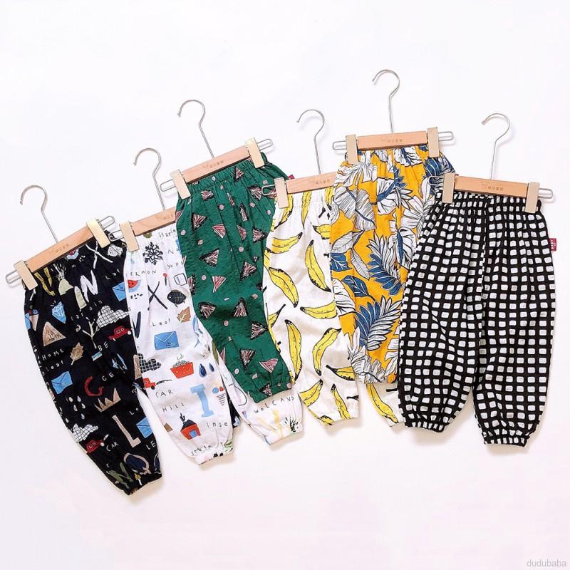 Quần Dài Cotton Chống Muỗi Cho Bé 1-6 Tuổi