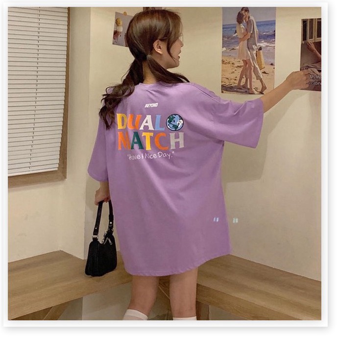 Áo thun tay lỡ DUAL UnisexT6 PHONG CÁCH AOMI